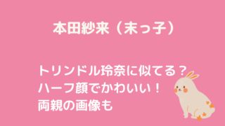 本田紗来ブログタイトルカード