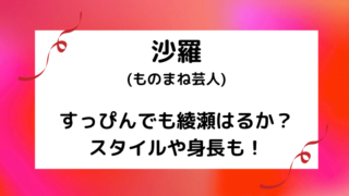 沙羅ブログタイトル