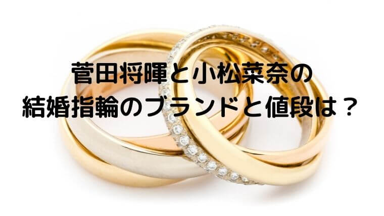 菅田将暉と小松菜奈の結婚指輪のブランドと値段は？左手薬指に指輪でロスの声！