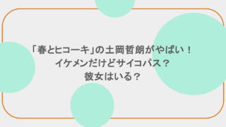 「春とヒコーキ」の土岡哲朗がやばい!イケメンだけどサイコパス?彼女はいる?